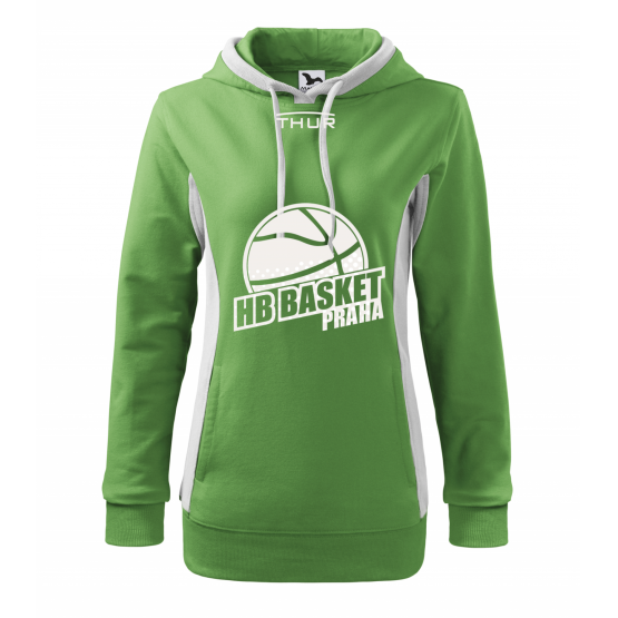 zeleno-bílá mikina